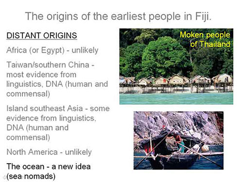 Fiji Origins Moken Lapaita Pottery people from Thailand