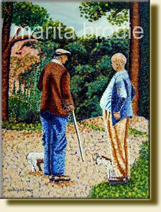 WALKING the DOG | Marita Brodie Art from the Heart