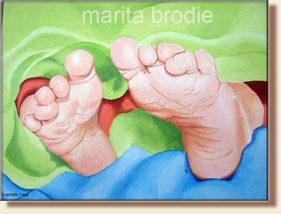 SCARLETTE'S FEET | Marita Brodie Art from the Heart