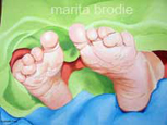 Marita Brodie Art - Scarlett's Feet | Curator Web Design Diana Giesbrecht