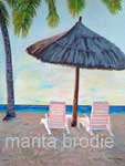 Seaside Sundown - art from the heart Marita Brodie | Curator Web Design Diana Giesbrecht