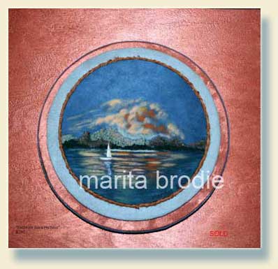 YACHT ON SUVA HARBOUR | Marita Brodie Art from the Heart