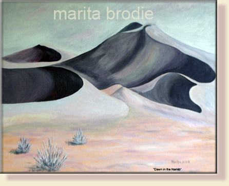 DAWN IN THE NAMIB | Marita Brodie Art from the Heart